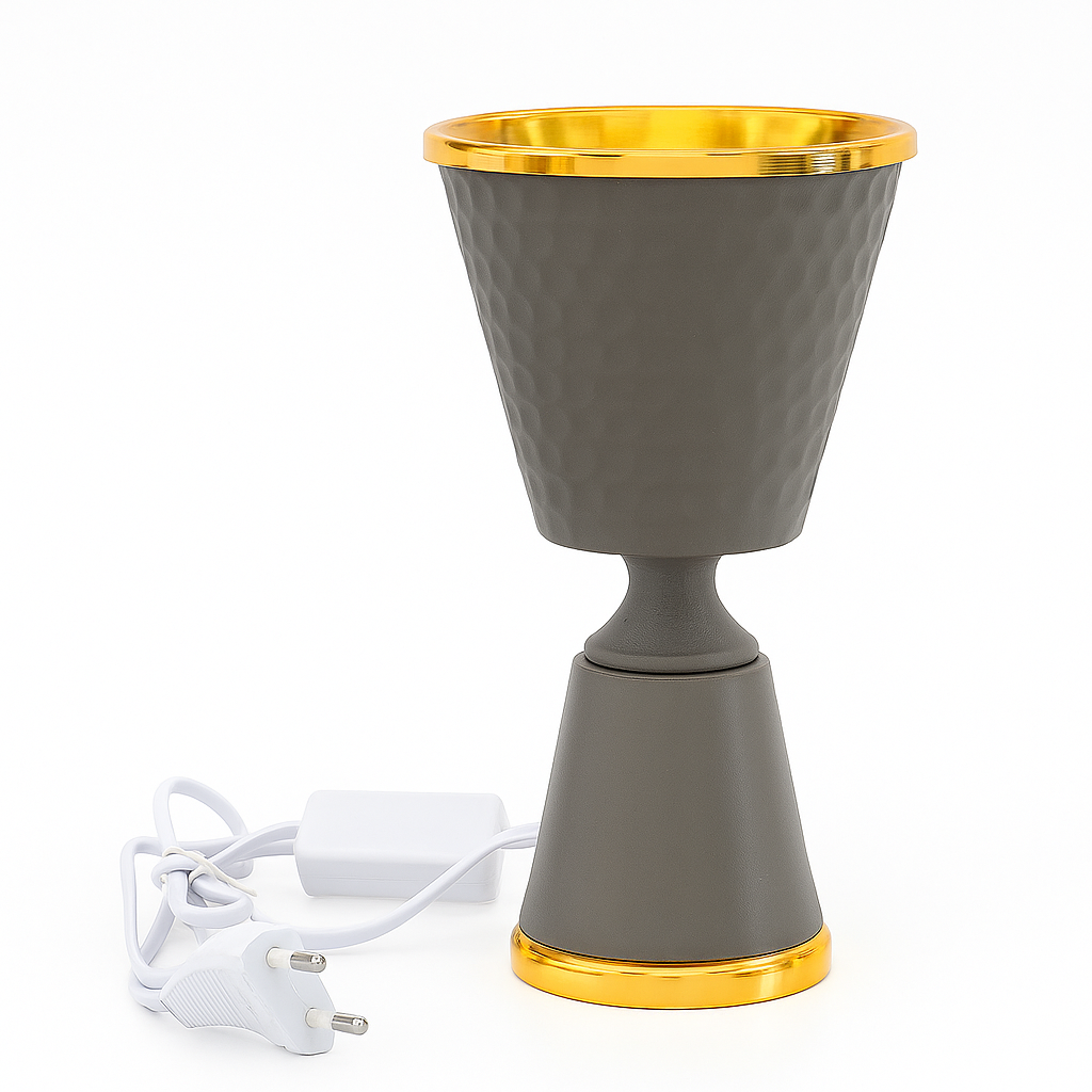 Grey & Gold Electric Bakhoor Burner
