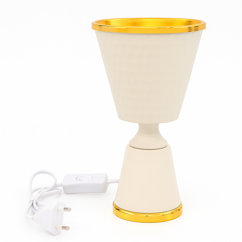 Cream & Gold Electric Bakhoor Burner